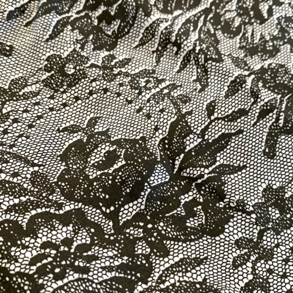 NWOT Vintage Fredericks Of Hollywood Black Gray Lace Slip Mini Satin Dress - Picture 5 of 6